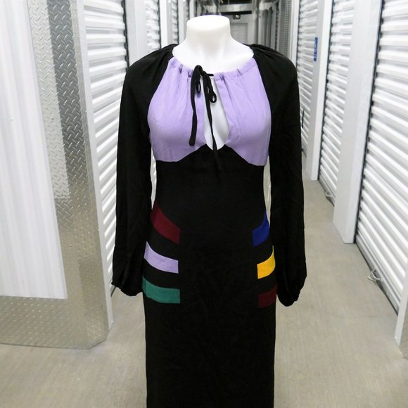 NWT STAUD Pacha Color Block Maxi Dress size 6 - Picture 4 of 12